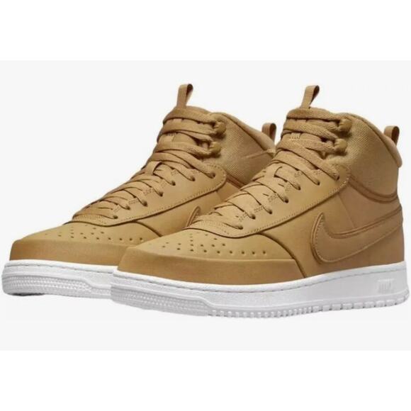 Nike Court Vision Mid Winter 'Eletal Gold' DR7882-700 Men's Shoes Size 9.5 - Picture 5 of 5